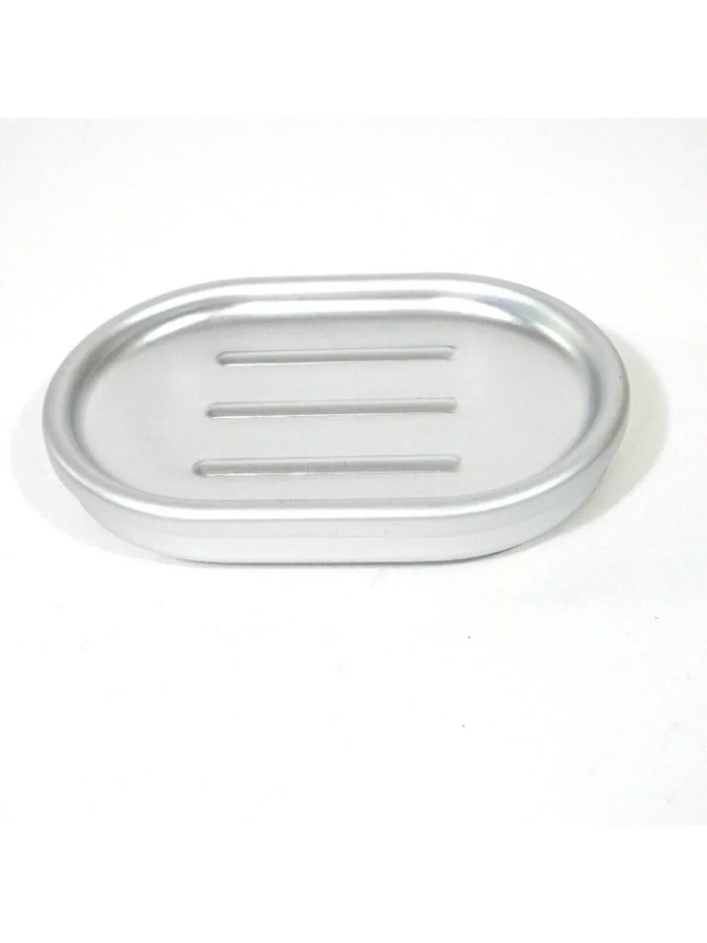 Set of 2 Made By Design Soap Dish Aluminum Silver Bath Bathroom 3.3